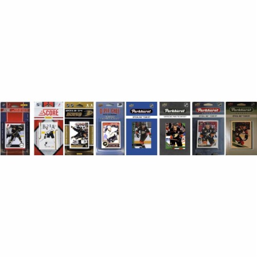 C&I Collectables DUCKS819TS NHL Anaheim Ducks 8 Different Licensed Trading Card Team Set Perspective: front