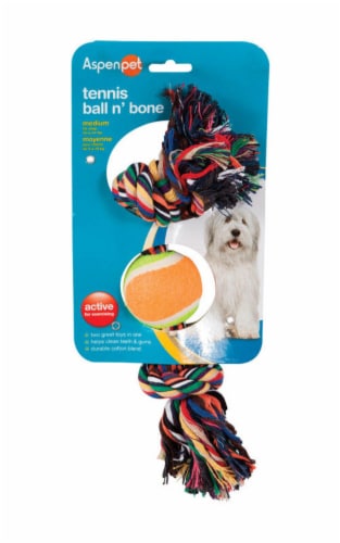 Booda Multicolored Rope Bone and Ball Cotton Dog Toy Medium - Total Qty: 1, Count of: 1 - Pick ...
