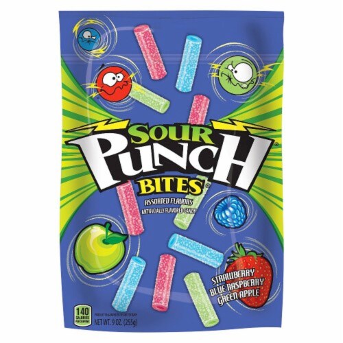 Sour Punch Bites Assorted Flavors 9oz Bag Pack of 3 3 pack Gerbes Super Markets