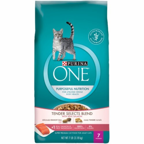 Purina One Natural Tender Selects Blend with Real Salmon Dry Cat Food Pack of 8 8 pack Mariano s