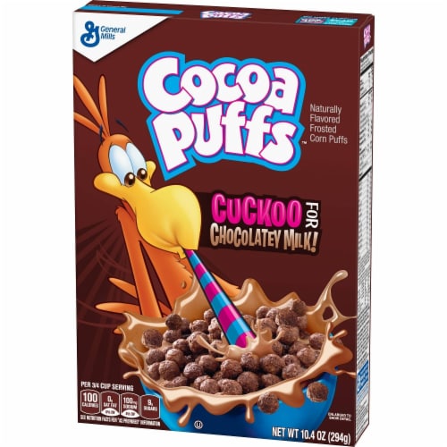 Cocoa Puffs, Chocolate Cereal, 10.4 Oz (Pack of 2) Perspective: front