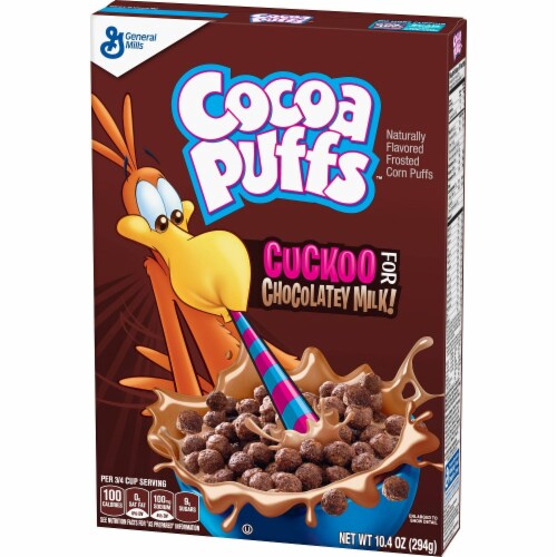 Cocoa Puffs, Chocolate Cereal, 10.4 Oz (Pack of 6) Perspective: front