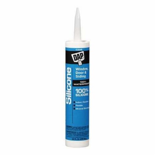 Dap® 9.8 Oz Clear Window, Door & Siding Silicone Rubber Seal (Pack of 3) Perspective: front