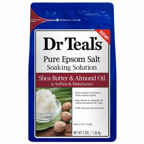 Dr Teal's Shea Butter & Almond Epsom Salt (Pack of 10) Perspective: front