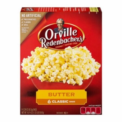Orville Redenbachers Butter Popcorn Microwave Popcorn (Pack of 4), 4 pack QFC