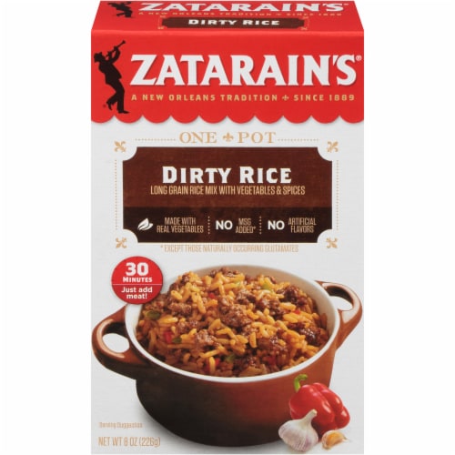 Zatarain S Dirty Rice Mix 8 Oz (Pack of 4) Perspective: front