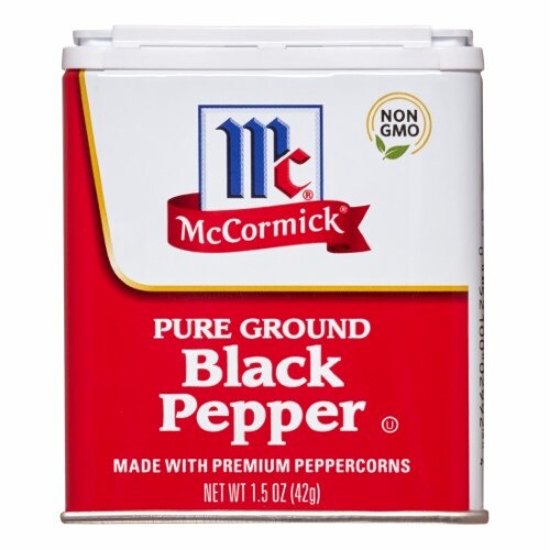 McCormick Black Pepper - Pure Ground (Pack of 3) Perspective: front