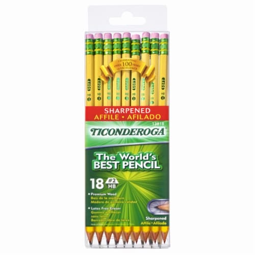 Ticonderoga Number 2 Sharpened Pencils (Pack of 8) Perspective: front