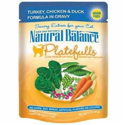 Natural Balance Pet Foods 723633531009 Natural Balance Platefulls Turkey Chicken & Duck Formu Perspective: front