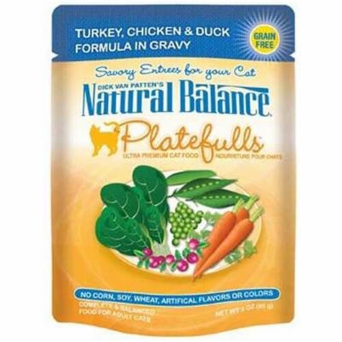 Natural Balance Pet Foods 723633531009 Natural Balance Platefulls Turkey Chicken & Duck Formu Perspective: front