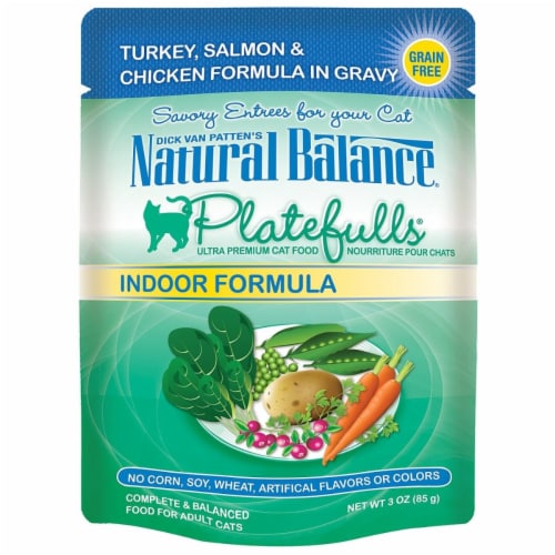 Natural Balance Pet Foods 723633531047 Natural Balance Platefulls Indoor Turkey Salmon-24pk Perspective: front