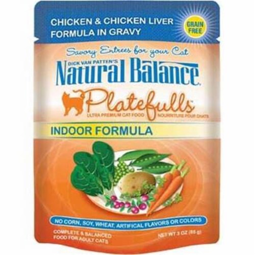 Natural Balance Pet Foods 723633531078 3 oz Natural Balance Platefulls Indoor Chicken Chick 24 Fred Meyer
