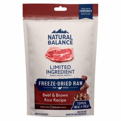 Natural Balance Pet Foods 723633921503 5.6 oz L.I.D. Freeze Dried Beef Brown Rice Dog Food 1 Fred Meyer