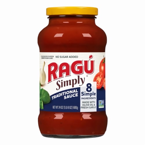 Ragú Simply™ Traditional Pasta Sauce, 24 Oz. (Pack of 48) Perspective: front
