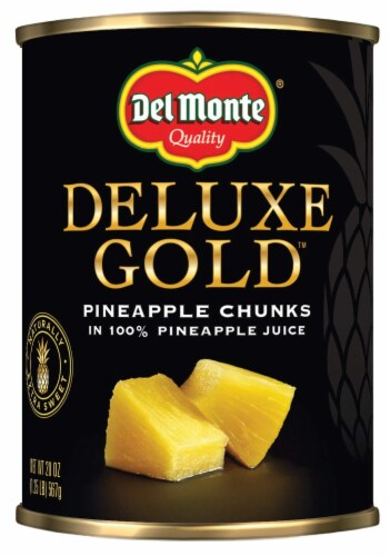Del Monte Gold Pineapple Chunks Canned Fruit 20 Oz (Pack of 3), 3 packs -  Mariano's