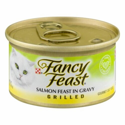 Fancy Feast Salmon Feast in Gravy Grilled Gourmet Cat Food Pack of 32 32 pack Smith s Food and Drug