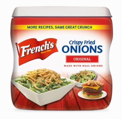 French's Original Crispy Fried Onions, 6 OZ (Pack of 18) Perspective: front