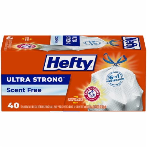 Hefty Ultra Strong Scent Free 13 Gallon Trash Bags