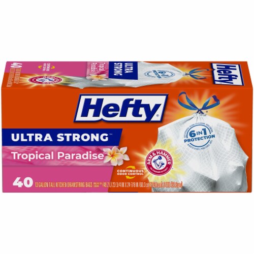 Ultra Strong Tropical Paradise Scent Trash Bags (Pack of 4), 4 packs -  Fry's Food Stores