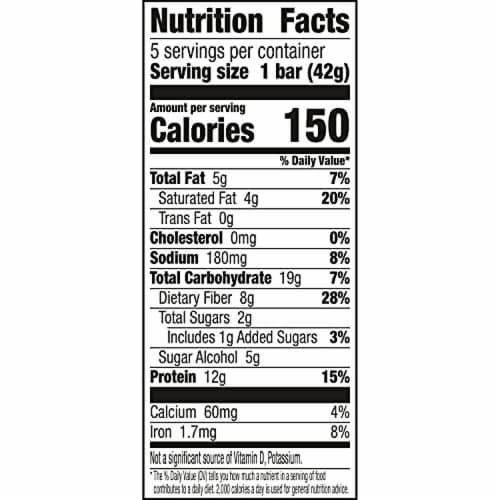 Fiber One Weight Watchers Chewy Protein Bars, Fudge Chocolate Cookie, 5 ct (Pack of 4) Perspective: front