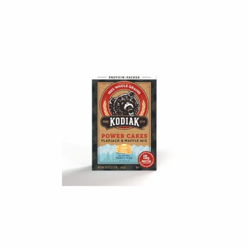 Power Cakes Almond Poppyseed Flapjack & Waffle Mix (Pack of 10) Perspective: front