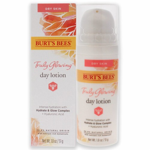 Burt S Bees Hydrating Day Lotion for Dry Skin 1.8 Fl Oz (Pack of 6) Perspective: front