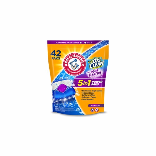 Arm & Hammer Plus OxiClean With Odor Blasters Laundry Detergent (Pack of 24) Perspective: front