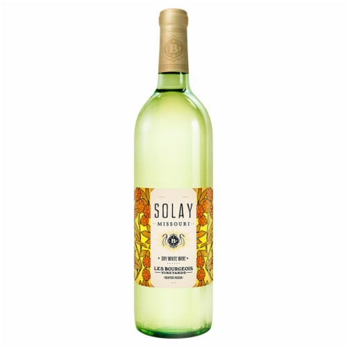 Les Bourgeois Vineyards Solay Missouri White Wine Perspective: front