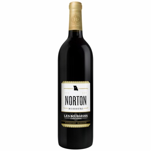 Les Bourgeois Vineyards Norton Missouri Red Wine Perspective: front