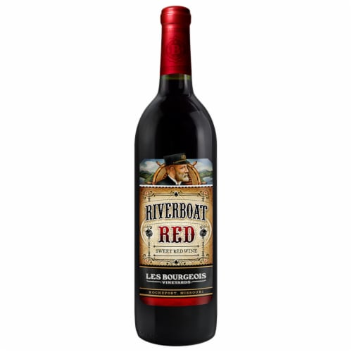 Les Bourgeois Vineyards Riverboat Red Blend Missouri Red Wine Perspective: front