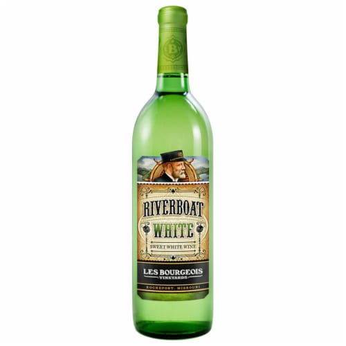 Les Bourgeois Vineyards Riverboat White Blend Missouri Wine Perspective: front