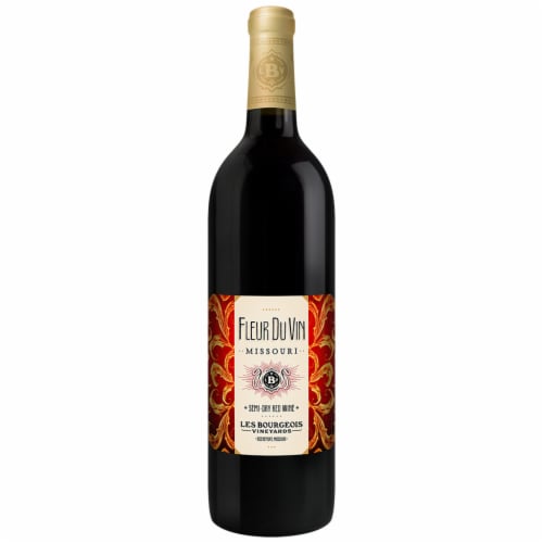 Les Bourgeois Vineyards Fleur Du Vin Missouri Red Wine Perspective: front