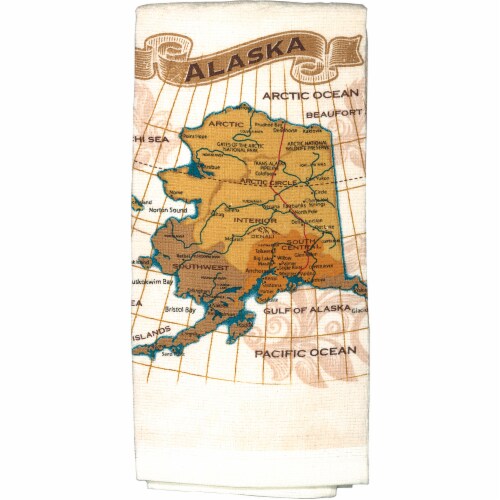 Arctic Circle Enterprises Historic Map Kitchen Set Perspective: front