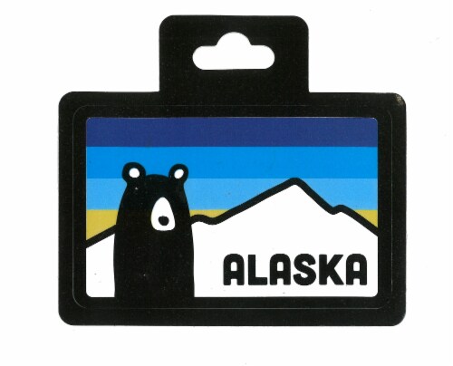 Arctic Circle Enterprises Striped Sky Bear Sticker Perspective: front