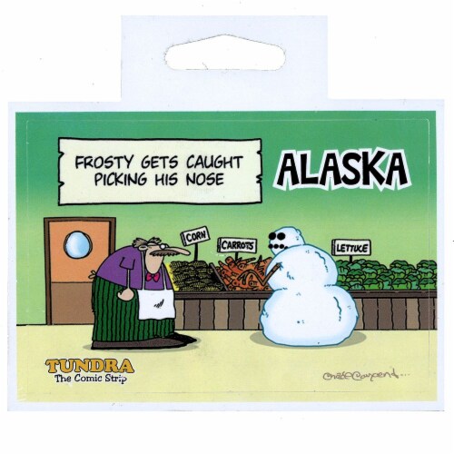Arctic Circle Enterprises Tundra Frosty's Nose Sticker Perspective: front