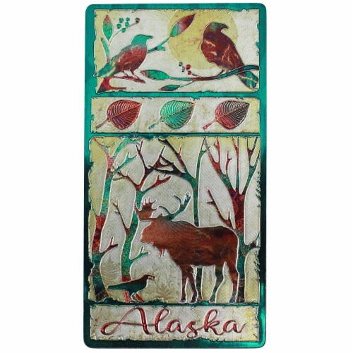 Arctic Circle Enterprises Birch Forest Foil Magnet Perspective: front