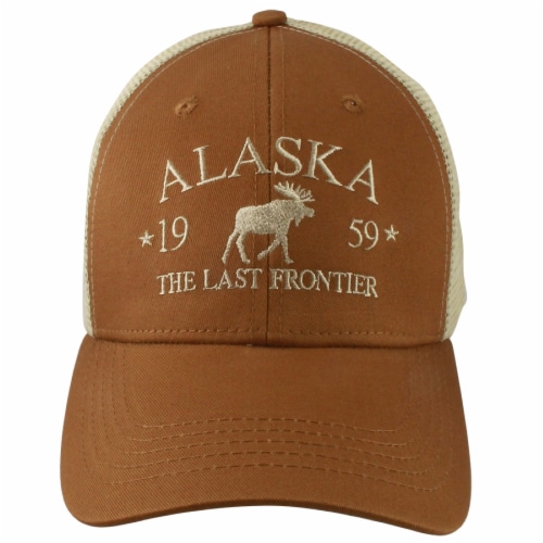 Arctic Circle Enterprises 1959 Alaska Moose Baseball Hat - Brown Perspective: front