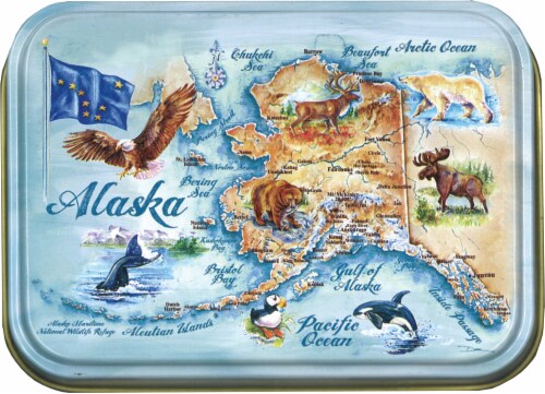 Arctic Circle Enterprises Alaska Map Playing Cards Perspective: front