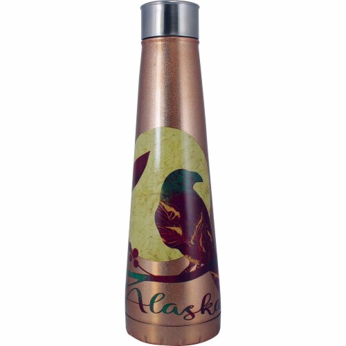 Arctic Circle Enterprises Stainless Steel Alaksa Birch Sports Bottle Perspective: front