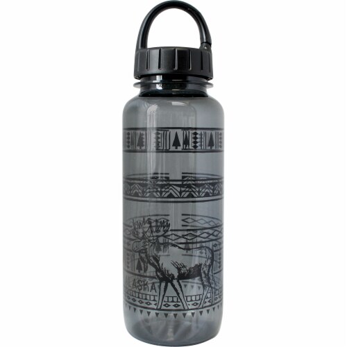 Arctic Circle Enterprises Moose Pattern Bottle - Black/Clear Perspective: front