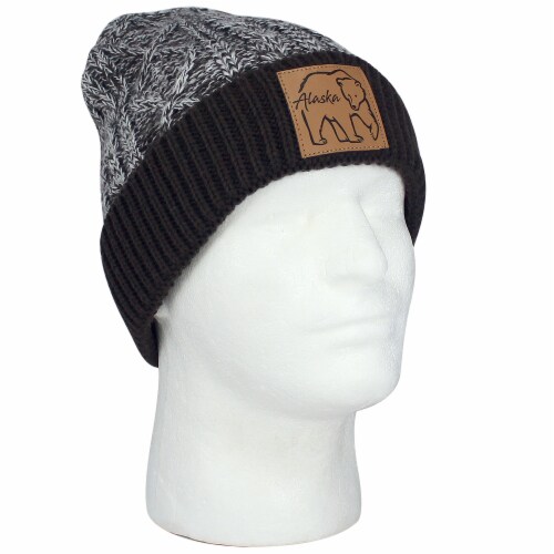 Arctic Circle Enterprises Double Exposure Bear Knit Hat Perspective: front