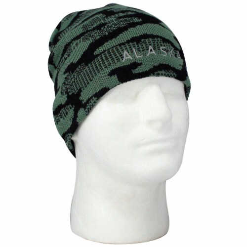 Arctic Circle Enterprises Alaska Knit Hat - Green Camo Perspective: front