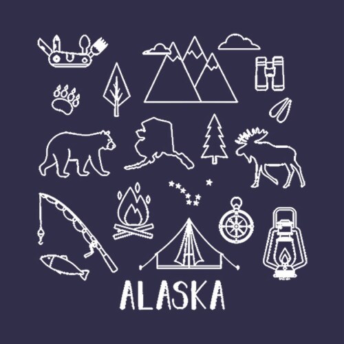 Arctic Circle Enterprise Alaska T-Shirt Perspective: front