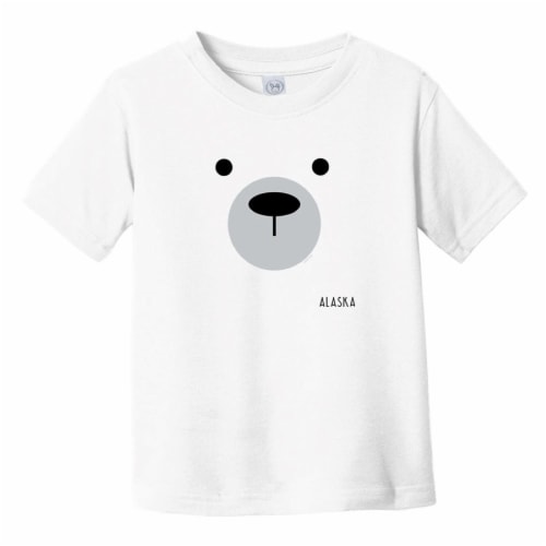 Arctic Circle Enterprises Polar Bear Face 4T T-Shirt Perspective: front
