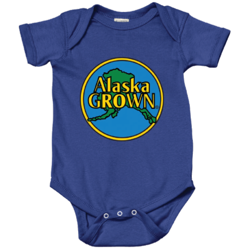 Arctic Circle Enterprises Alaska Grown Onesie - Purple Perspective: front