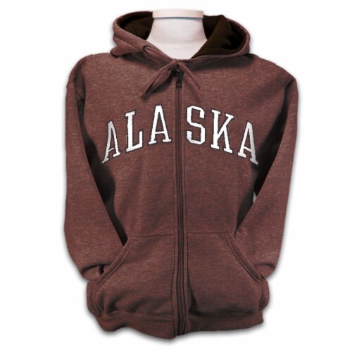 Arctic Circle Enterprises Alaska Hoodie - Red/White Perspective: front