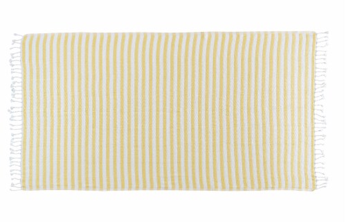 KAFTHAN Textile Gocek Turkish Cotton Single Bath and Beach Towel Perspective: front
