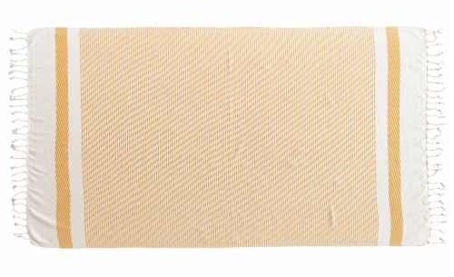 KAFTHAN Textile Turkish Cotton Single Pier Bath and Beach Towel Perspective: front