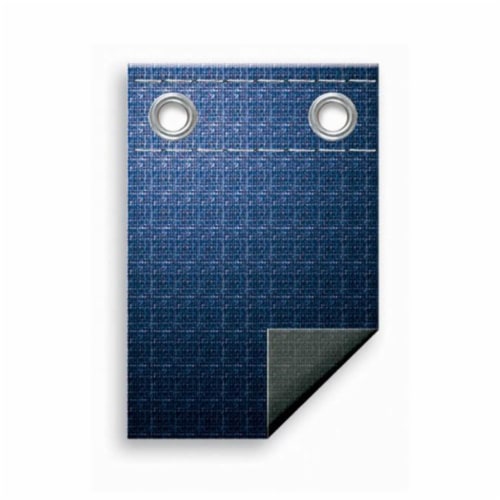 Swimline PCO818 15 Foot Round Above Ground Winter Swimming Pool Cover, Blue Perspective: front