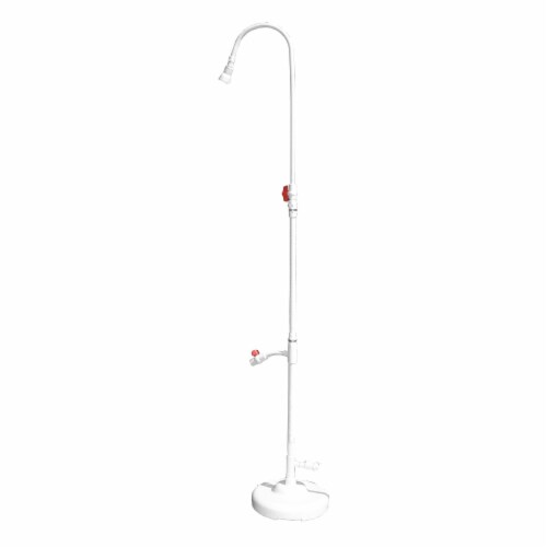 Swimline HydroTools 7' Poolside PVC Tube Outdoor Shower Station with